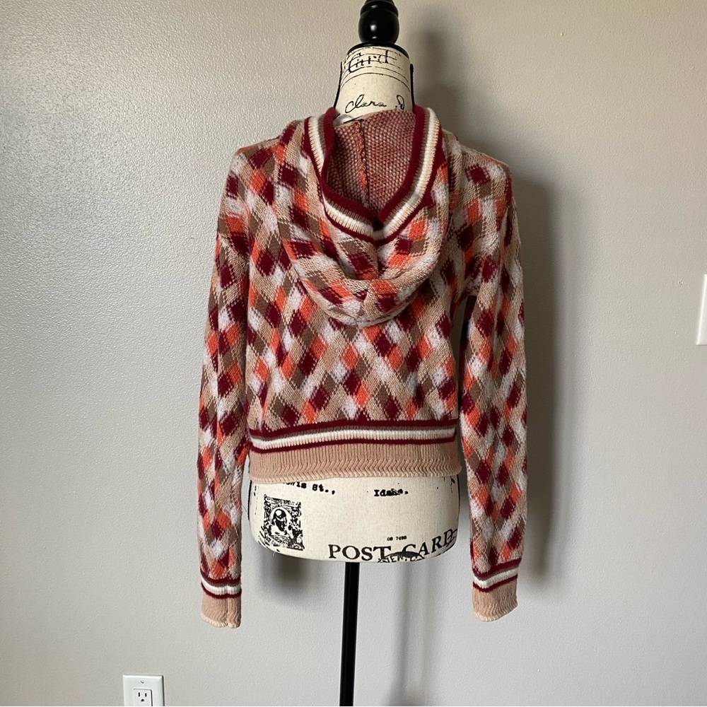 Free People Sweater Field Of Flowers Full Zip Hoodie Cardigan Small NWOT - Picture 3 of 6